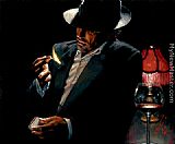 Man lighting Cigarette II